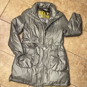 DNKY silver down jacket